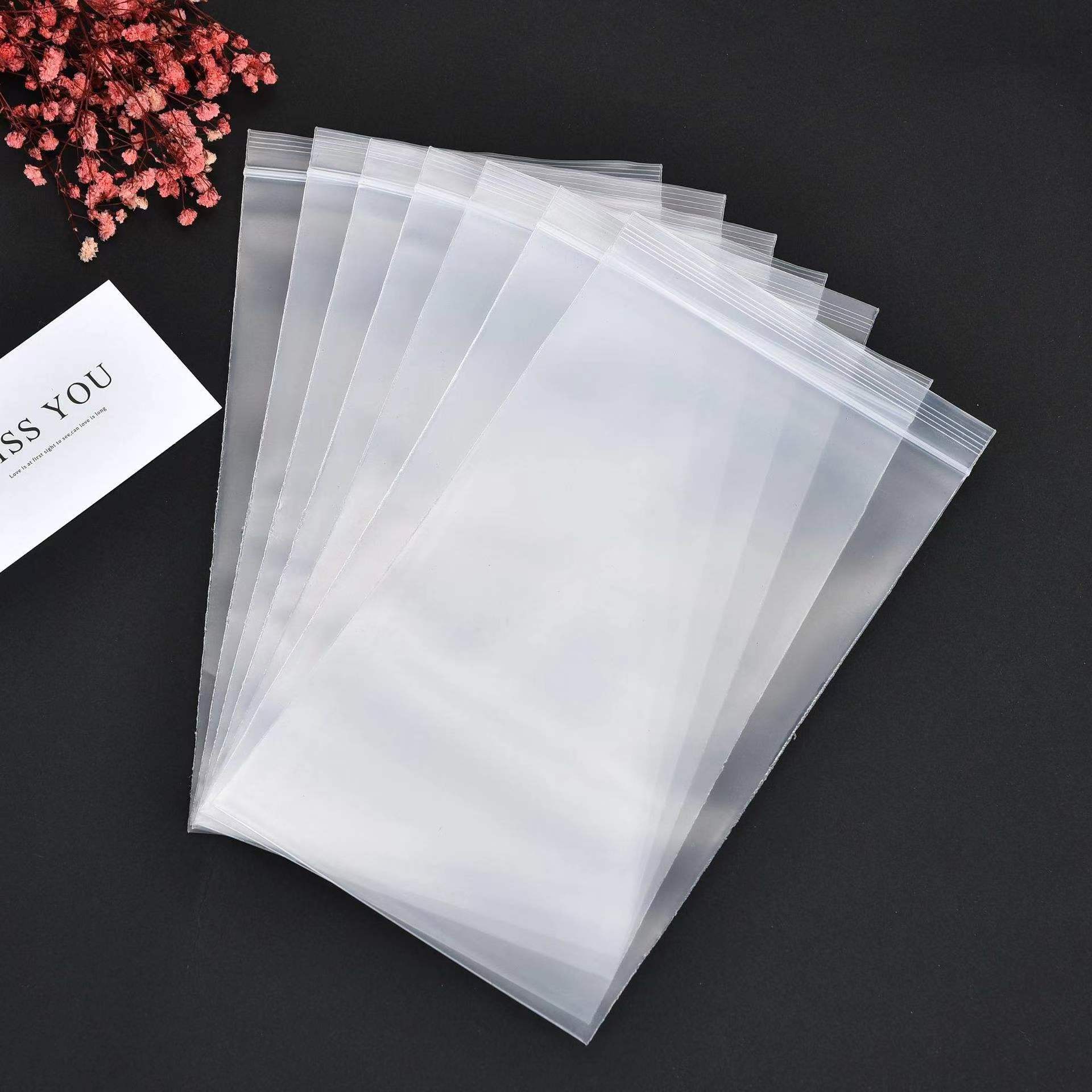 Candy Melon Seed Transparent Zip Lock Bags Clear Poly Bag Reclosable Plastic Bags