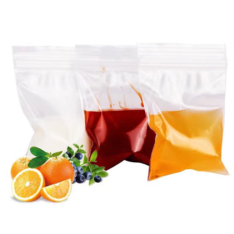 Transparent Ziplock Bag Sealed Bag Jam Seasoning Marinade Waterproof Leakproof Food Plastic Take-out Bag