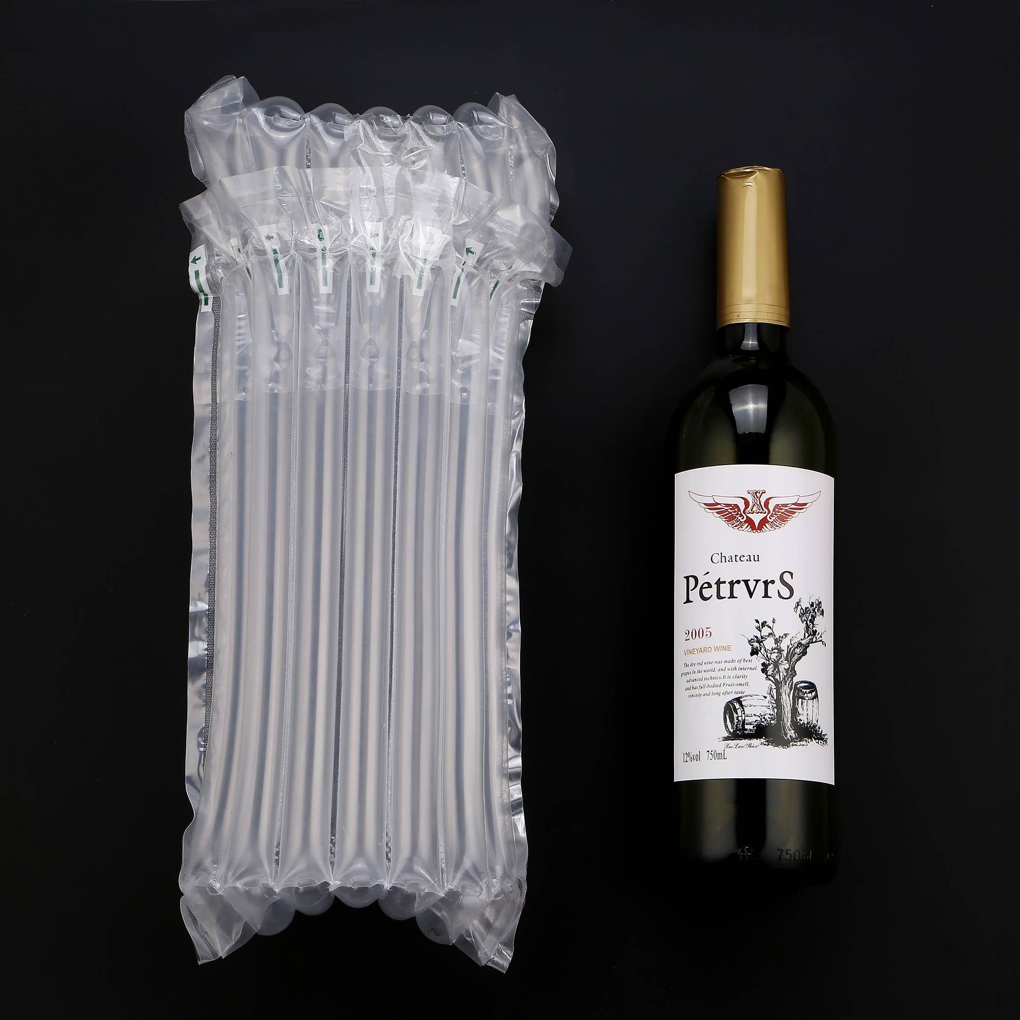 Anti-Shock Wrap Packaging Cushion Plastic Wrapping Roll Inflatable Protector Column Bubble Wine Bottle Air Filled Bag 