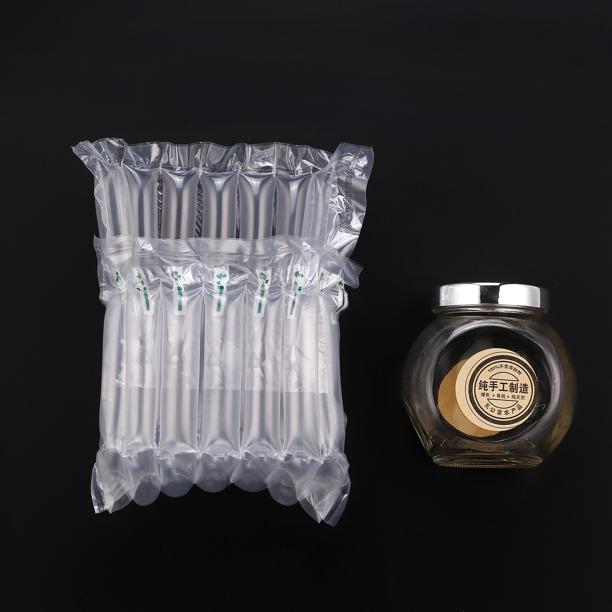 Plastic Material And Stand Up Pouch Bag Type Plastic Bubble Bags For Wine Bottle Protecto